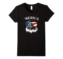 Merica Eagle 4th of July USA Flag Sunglasses T-Shirt