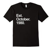 Est October 1980 Shirt Awesome 37th Birthday Gifts TShirt