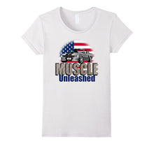 MUSCLE UNLEASHED Classic Muscle Car T Shirt Hot Rod Race
