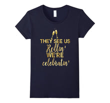 Bridesmaid Shirt Rollin Celebrating Drunk Bachelorette Gold