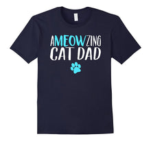 Mens Ameowzing Cat Dad Shirts Cat Dad Shirt for Fathers Day Gift