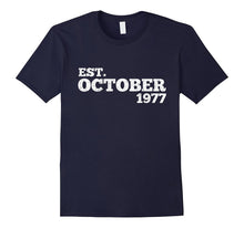 Est October 1977 Shirt Cute 40th Birthday Gifts TShirt