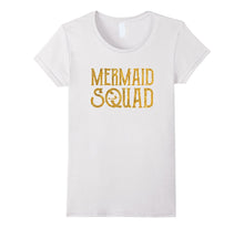 Mermaid Squad. Mermaid Lovers Gold T-Shirt.