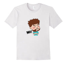 ANGRY BEARD MAN SAYS NO EMOTION MOOD Funny Cartoon T-Shirt