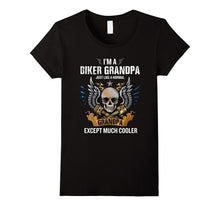 I'm a Biker Grandpa T-Shirt Funny Quote Rider Motorcycle Tee