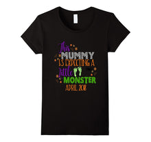 Halloween Pregnancy Shirt Mummy Monster Due April 2018