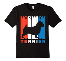 Retro RWnB Norwich Terrier Silhouette T-Shirt