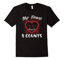 My Heart Beats in 8 Counts Tshirt for Dance and Dancers