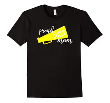 Proud Cheer Mom T-Shirt Yellow Megaphone