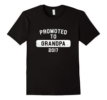 Mens Best Grandpa Gifts T-Shirt Promoted to Grandpa 2017