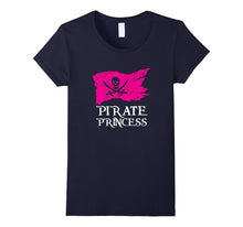 Pirate Princess Shirt Pink Ladies Flag Skull and Swords