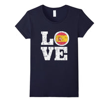 Spain Love T-Shirt Spanish Flag Distressed Tee