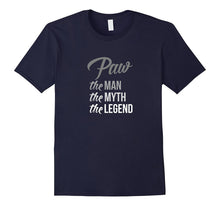 2017 Paw the Man Myth Legend Shirt Best Papa Father Grand Pa