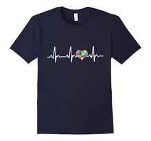 Heartbeat Love Autism Shirt