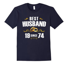 Best Husband Since 1974 T-Shirt 43rd Anniversary Gift Tee
