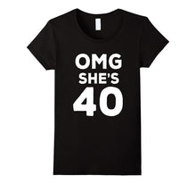 40th Birthday Shirt for Husband, Sister, Friend OMG She's 40