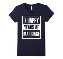 7th Wedding Anniversary Gift Idea Husband and Wife T-Shirt