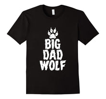 Big Dad Wolf Paw Distressed White Funny Novelty T Shirt
