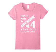 Awesome 4 Year Old Looks Like Funny TShirt Born in 2013 Kids