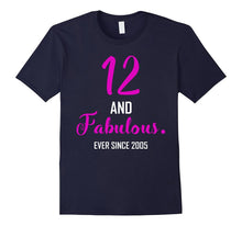 12 and Fabulous Since 2005 for 12 Year Old Girl Shirts Gifts