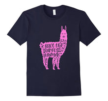 Funny Save the Drama for Your Llama Shirt Lama Hot Pink