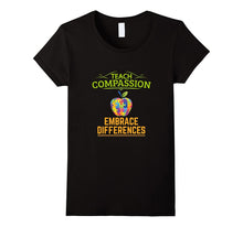 Autism Awareness Teach Compassion Embrace Differences Shirt
