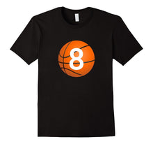 "#8 Birthday Basketball" Birthday T Shirt