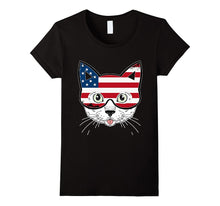 4th of July Cute Cat Independence Day T Shirt