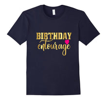 Birthday Entourage Shirt Gift Girly Gold Pink Heart Bestie