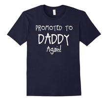 Men's PROMOTED TO DADDY AGAIN! Fun Seasoned Dad Father Tee