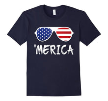 Merica Sunglasses T-Shirt Patriotic Fourth of July Gift
