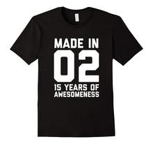 15th Birthday Shirt Gift Age 15 Year Old Boy Girl Tshirt Tee