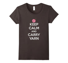 Keep Calm and Carry Yarn Crafting Knitting T-Shirt