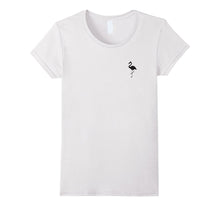 Cute Simple and Minimal Pocket Flamingo Lovers Shirt