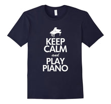 Keep Calm and Play Piano T-Shirt, Funny Players Quote Gift