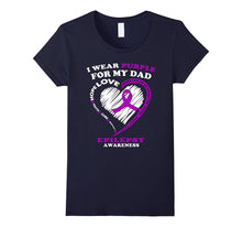Epilepsy Awareness Shirt - I Wear Purple for My Dad