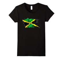 Jamaica Splash Flag Tourist T-Shirt