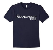 Est November 1992 TShirt - 25th Birthday Gift Shirt