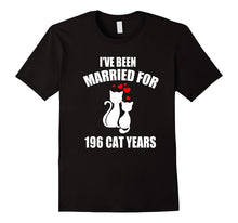 45th Wedding Anniversary T-Shirt 196 Cat Years Gift