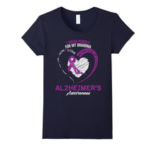 I Wear Purple for My Grandma Alzheimer Awareness T Shirt