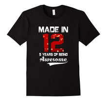5th Birthday Gift T-Shirt Made in 2012 Awesome 5 Years Old
