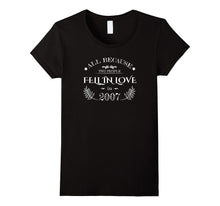 10th Wedding Anniversary T-Shirt Funny for Married in 2007 C