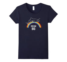 Funny Tee - Shark Unicorn Rainbow - Dream Big T-Shirt