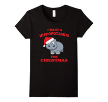 I Want a Hippopotamus for Christmas Hippo Gift T-Shirt