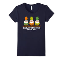 Easily Distracted by Gnomes Dark T-Shirt