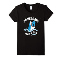 Jaw-Some 8 Years Old Funny Shark Tee 8th Birthday Gift