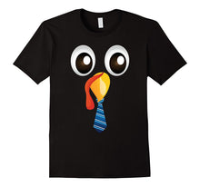Cute Turkey Face Tie Bow Thanksgiving Holiday Cool T-Shirt