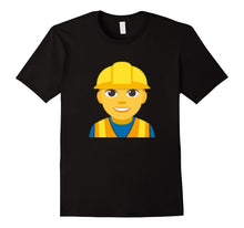 Emoji T-Shirt Construction Worker Emoticon Tradesperson