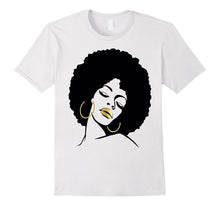 Afro Diva Black Girl Magic Shirt Gold Lips Natural Melanin