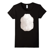 Halloween Animal Costume Skunk TShirt Funny Chest Hair Belly